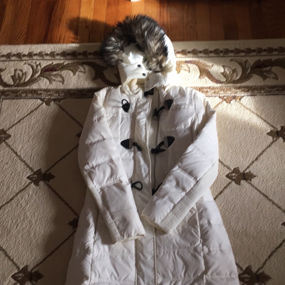 Women’s off white winter puff coat
